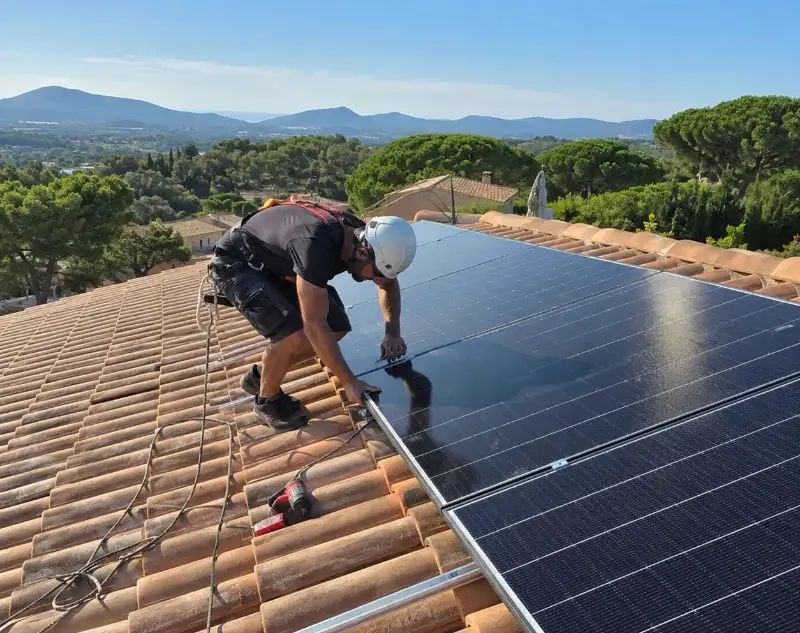 Installateur panneaux solaires Puyméras — pose photovoltaïque sur toiture