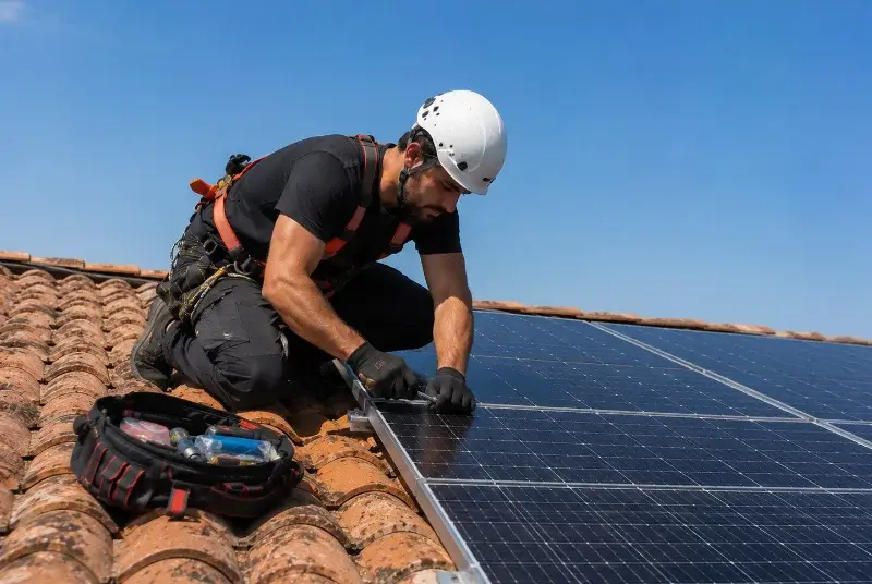 Maintenance et monitoring de panneaux solaires à Puyméras