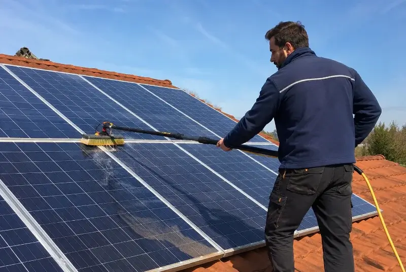 Nettoyage et entretien de panneaux solaires à Puyméras